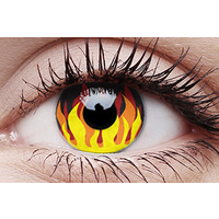 Flame Hot Contact Lens (3-Month)
