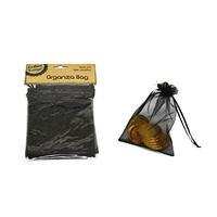 Black Organza Bags - Pk 4