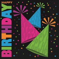 Neon Party Lunch Napkins - PK 16*