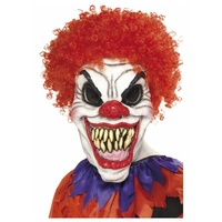 Scary Clown Mask Foam Rubber