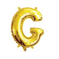 35cm Letter G Gold Foil Balloon
