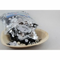 Metallic Silver Confetti (1cm) - 250 grams