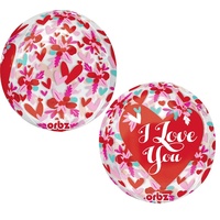 16" I Love You Orbz Balloon