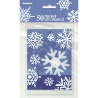 Snowflake Treat Bags - Pk 50*