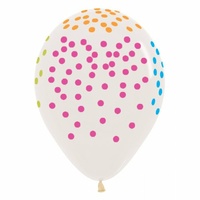 Confetti Print Balloons - Pk 50