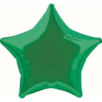 20" Green Star Foil Balloon