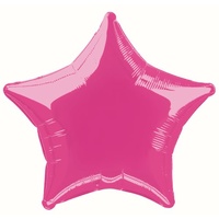 20" Hot Pink Star Foil Balloon