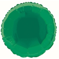 18" Green Round Foil Balloon*