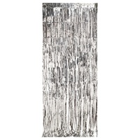 Silver Foil Tinsel Door Curtain (1x2m)