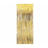 Gold Foil Tinsel Door Curtain (1x2m)