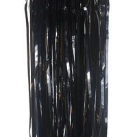Black Foil Tinsel Door Curtain - 1m x 2m