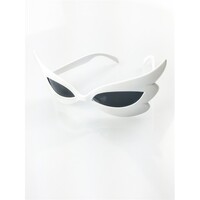 Dame Edna White Glasses - Adults