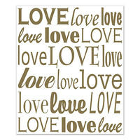 "Love" Insta-Mural Wall Decoration.