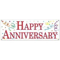 Happy Anniversary Sign Banner
