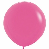 Standard Fuschia 90cm Latex Balloons - PK 3