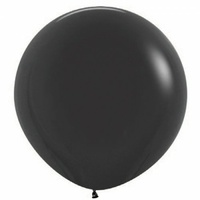 Standard Black 90cm Latex Balloons - PK 3