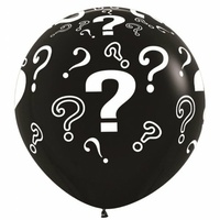 Question Marks 90cm Standard Black (080) Sempertex P3