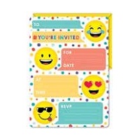 Smiley Face Party Invitations - Pk 16*