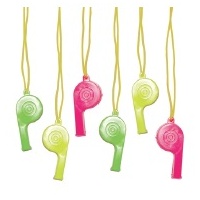 Whistles Party Favours - Pk 6