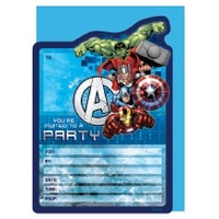 Avengers Party Invitations - Pk 16