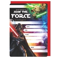 Starwars Party Invitations - Pk 16