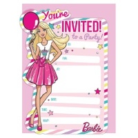 Barbie Party Invitations - Pk 16
