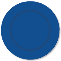 Dark Blue Paper Lunch Plates - Pk 8