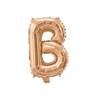 Rose Gold Air Filled 35cm Balloon - Letter B