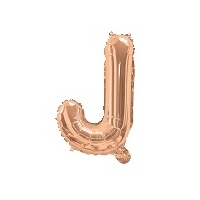 Rose Gold Air Filled 35cm Balloon - Letter J