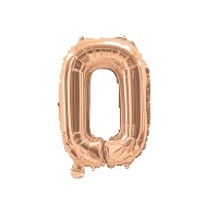 Rose Gold Air Filled 35cm Balloon - Letter O