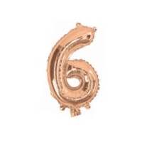 Rose Gold Air Filled 35cm Balloon - # 6