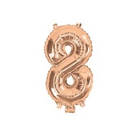 Rose Gold Air Filled 35cm Balloon - # 8