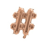 Rose Gold Air Filled 35cm Balloon - #