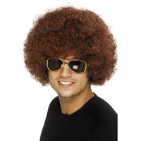Brown 70's Funky Afro Wig