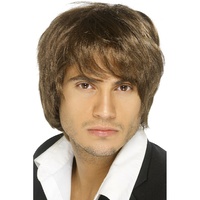 Brown Boy Band Wig