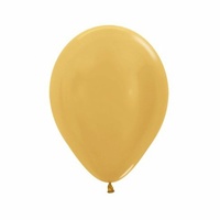 Pearl Gold Balloons - 12" PK100