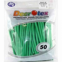 Standard Green 2" x 60" Modelling Balloons - Pk 50
