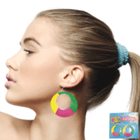 80's Retro Round Earrings