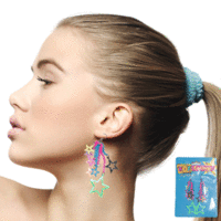 80's Neon Star Earrings