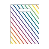 Rainbow Stripe Loot Bags - PK 8