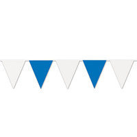Blue & White Indoor/Outdoor Pennant Banner