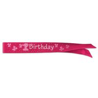 1st Birthday Pink Sash**