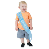 1st Birthday Blue Sash**