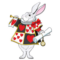 White Rabbit Jointed Cutout