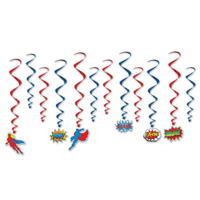 Hero Whirls Hanging Decorations - PK 12