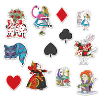 Alice In Wonderland Cutouts - PK 12