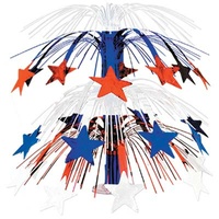 Red, White and Blue Star Cascade Centrepiece