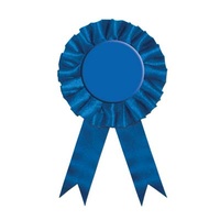 Plain Blue Award Ribbon