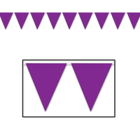 Purple Pennant Banner (3.6m)