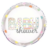 Colourful Baby Shower Foil Balloon